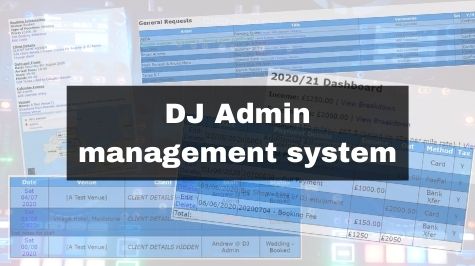 DJ Admin management system